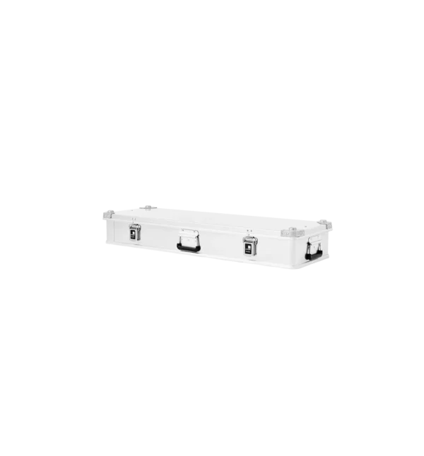 Fullt utsnitt av K470 Aluminiumskasse 120x40x18cm (produktet) fremstilt på en transparent bakgrunn