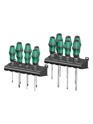 Fullt utsnitt av Kraftform 300 Big Pack 1 Skrutrekkersett 14stk (produktet) fremstilt på en transparent bakgrunn