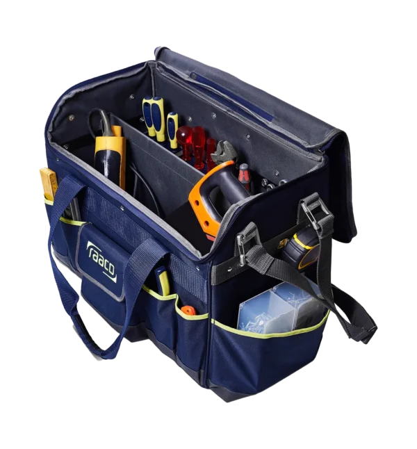 Detaljer på Tool Trolley Pro Verktøybag (produktet) fremstilt på en transparent bakgrunn