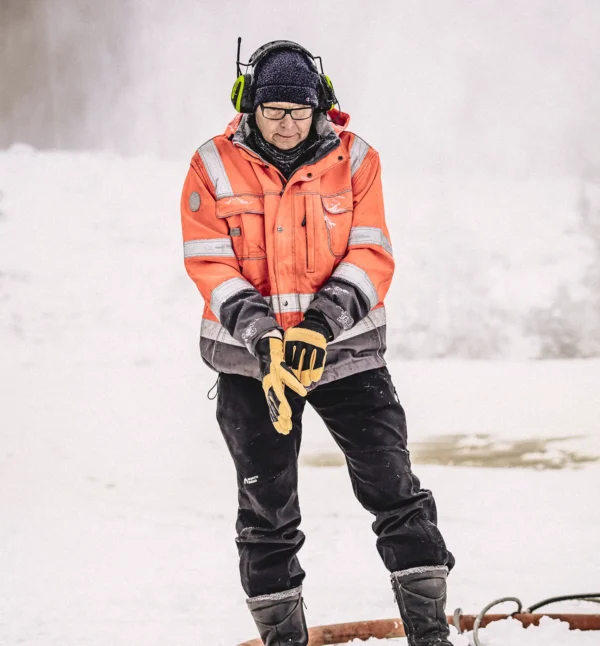 Ekstra utsnitt av Winter Pro Vinterhansker (produktet) i brukssituasjon