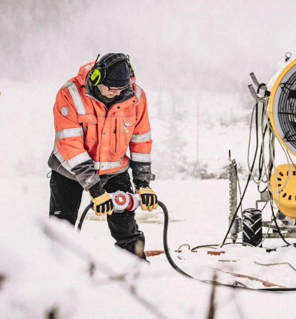 Ekstra utsnitt av Winter Pro Vinterhansker (produktet) i brukssituasjon