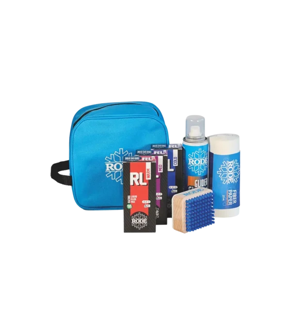 Fullt utsnitt av Liquid Glide Kit Black One Glidersett Langrennski (produktet) fremstilt på en transparent bakgrunn