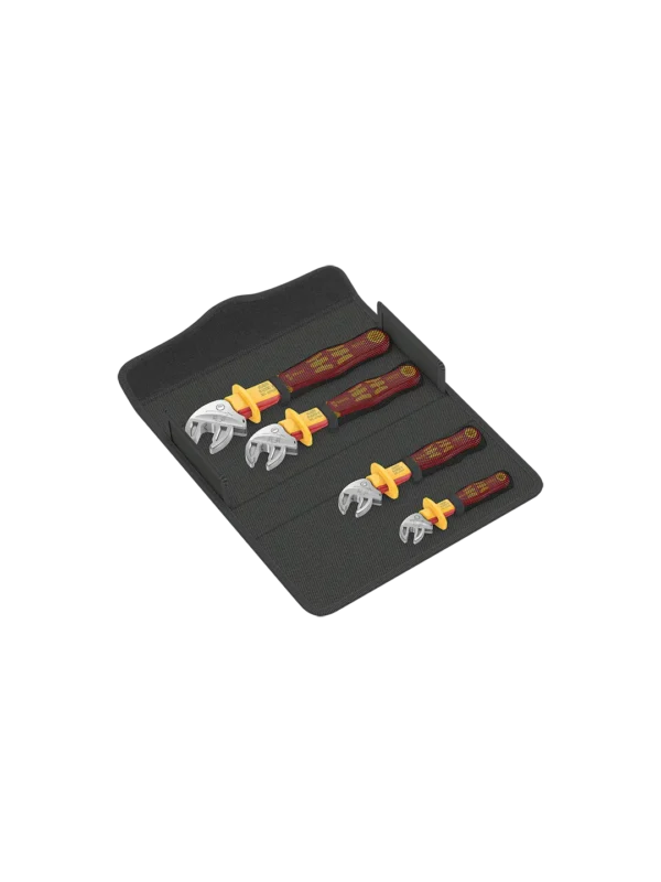 Detaljer på 6004 Joker VDE 4 Set 1 Selvjusterende Skiftenøkkelsett XS-L 1000V 4stk (produktet) fremstilt på en transparent bakgrunn