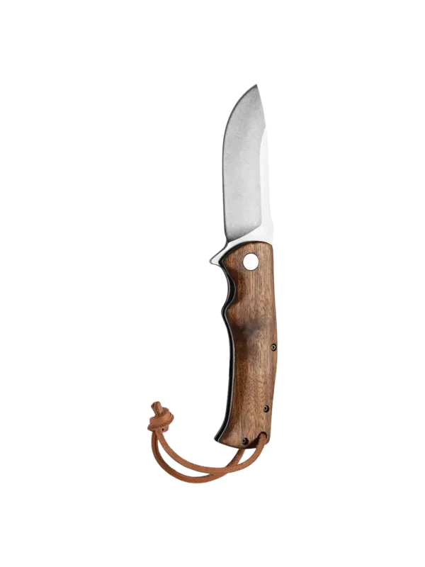 Fullt utsnitt av Tinden Foldekniv 9cm (produktet) fremstilt på en transparent bakgrunn