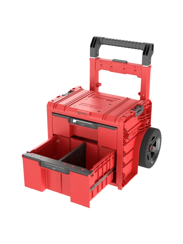 Fullt utsnitt av Pro 2 Trallekasse med skuffer 2-delt 30cm (produktet) fremstilt på en transparent bakgrunn