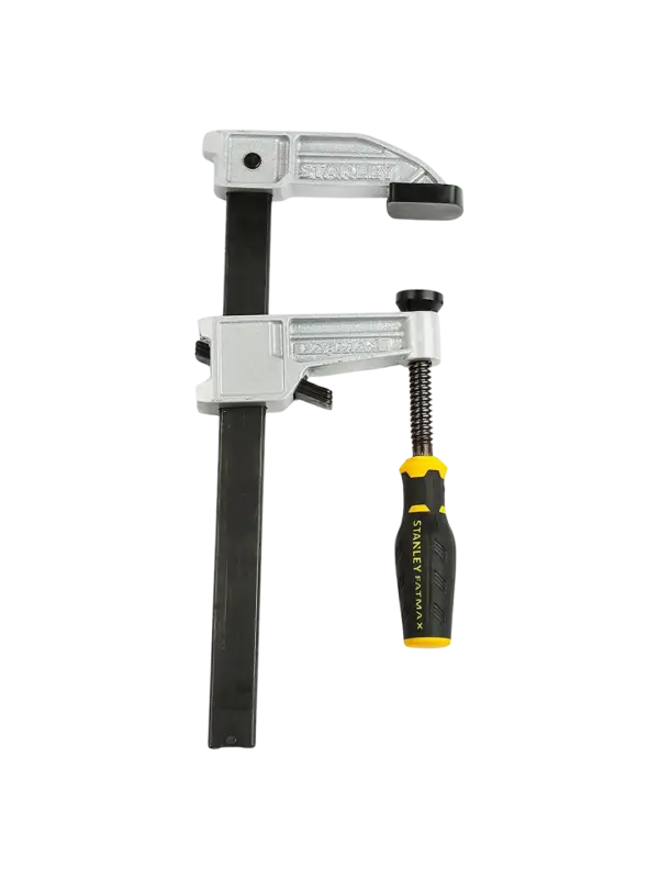 Ekstra utsnitt av Fatmax Skrutvinge m/clutch Støpejern F-tvinge (produktet) i brukssituasjon