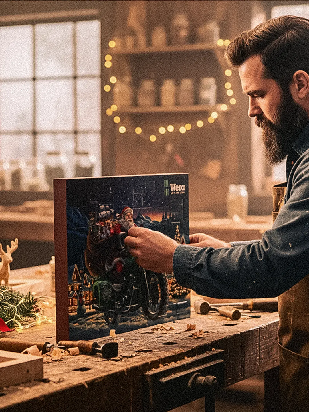 Ekstra utsnitt av Adventskalender 2025 (produktet) i brukssituasjon