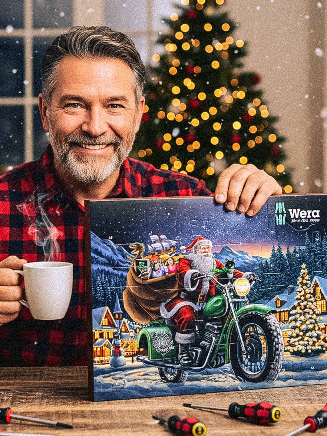 Ekstra utsnitt av Adventskalender 2025 (produktet) i brukssituasjon